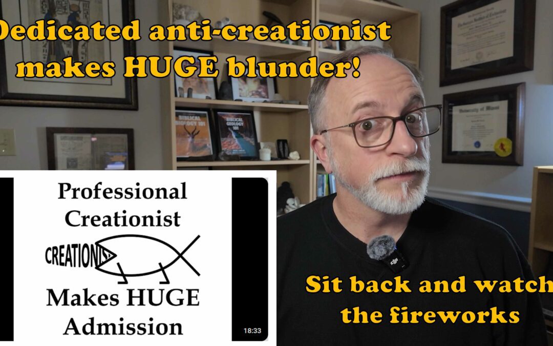 Dedicated anti-creationist makes huge blunder